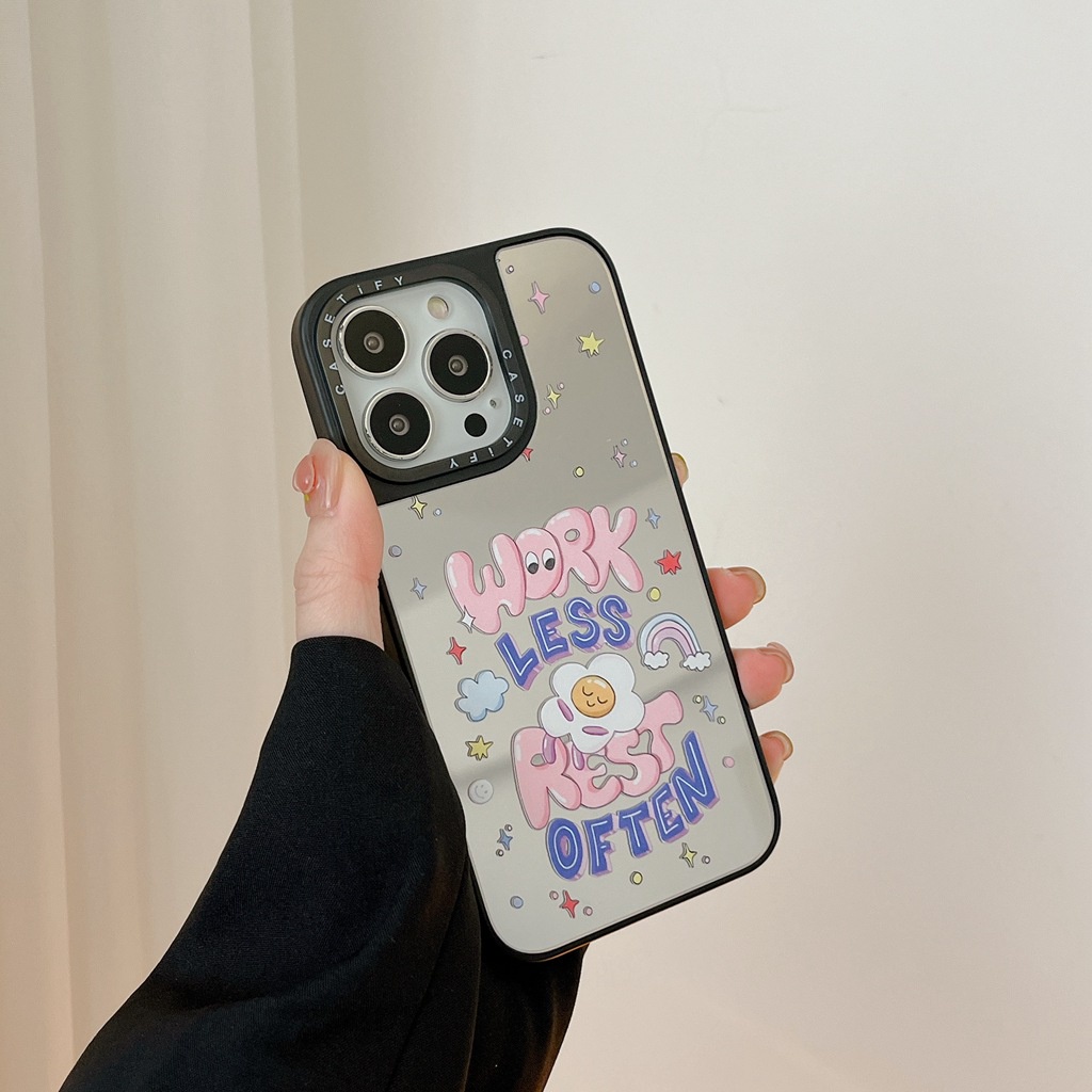 Ốp Điện Thoại tpu Mềm Tráng Gương Chống Trầy Xước Chống Rơi Hình Chữ Tiếng Anh Cho iphone 14pm 11 15 13 12 pro max xsmax