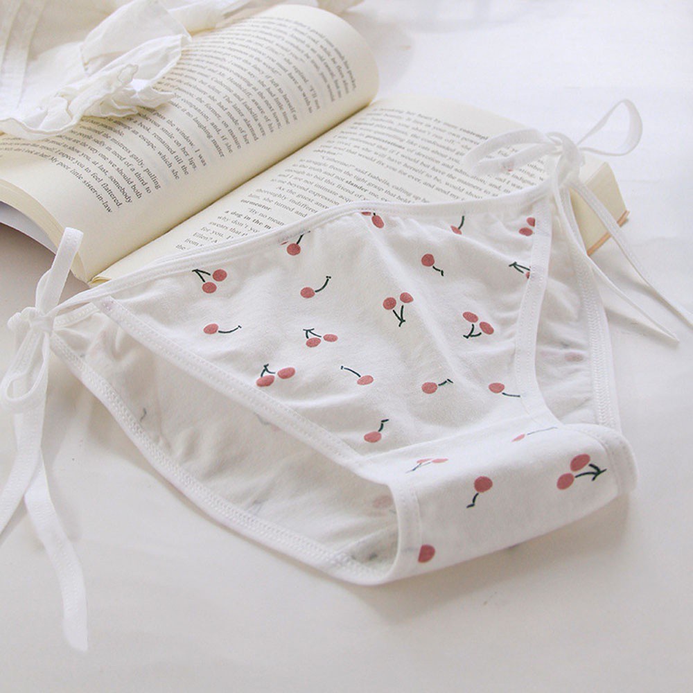 Quần lót bằng cotton không đường may in họa tiết hoạt hình thiết kế dễ thương nhiều màu sắc cho nữ