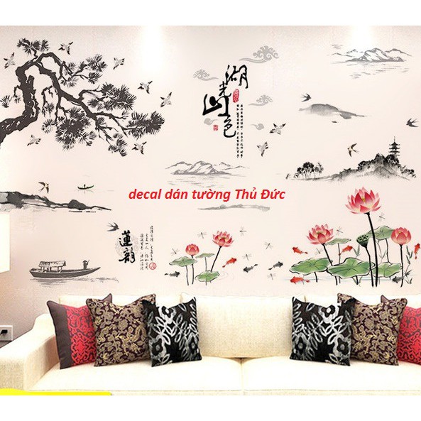 decal dán tường combo kết hợp