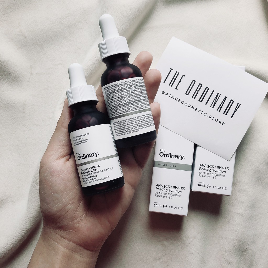 [Mua 1 Tặng 3 - Freeship] Serum The Ordinary AHA 30% + BHA 2% Peeling Solution - Tẩy da chết & sáng mịn da (30ml) | BigBuy360 - bigbuy360.vn