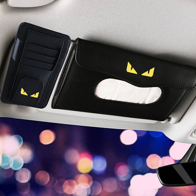 Fashion Brand Supreme Car Tissue Box Car Sunshade Hanging Car Tissue Box Meal Men's and Women's Paper Weight Box Cover sWua