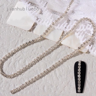 Chuỗi xích đính đá trang trí móng lấp lánh