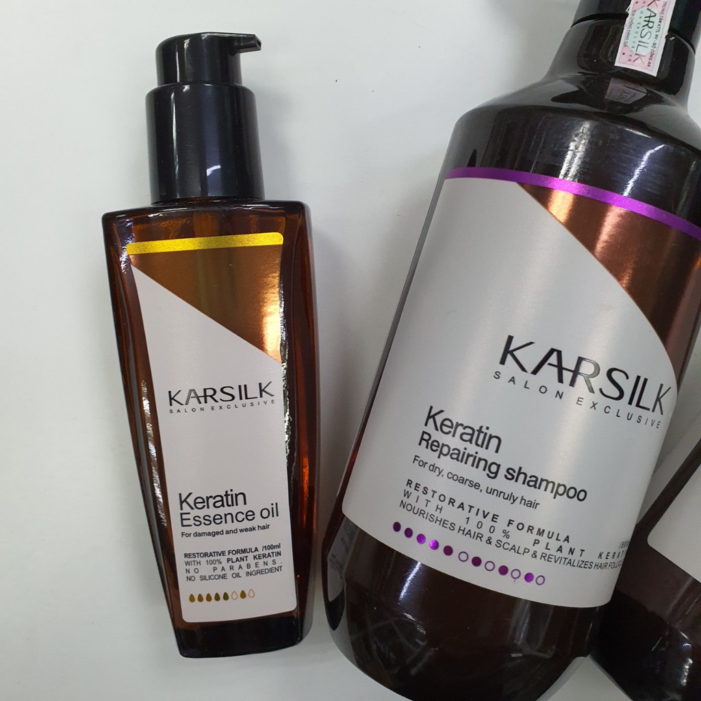 Tinh dầu dưỡng bóng Karsilk keratin essence oil 100ml