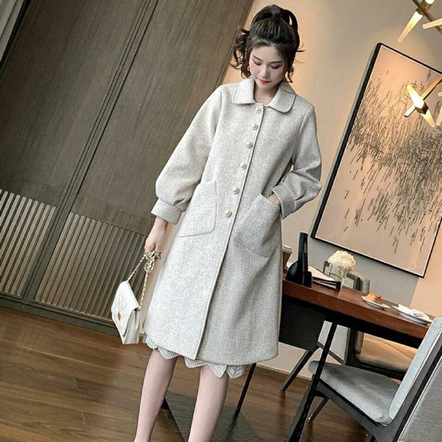 Áo khoác dạ nữ form đẹp dáng dài