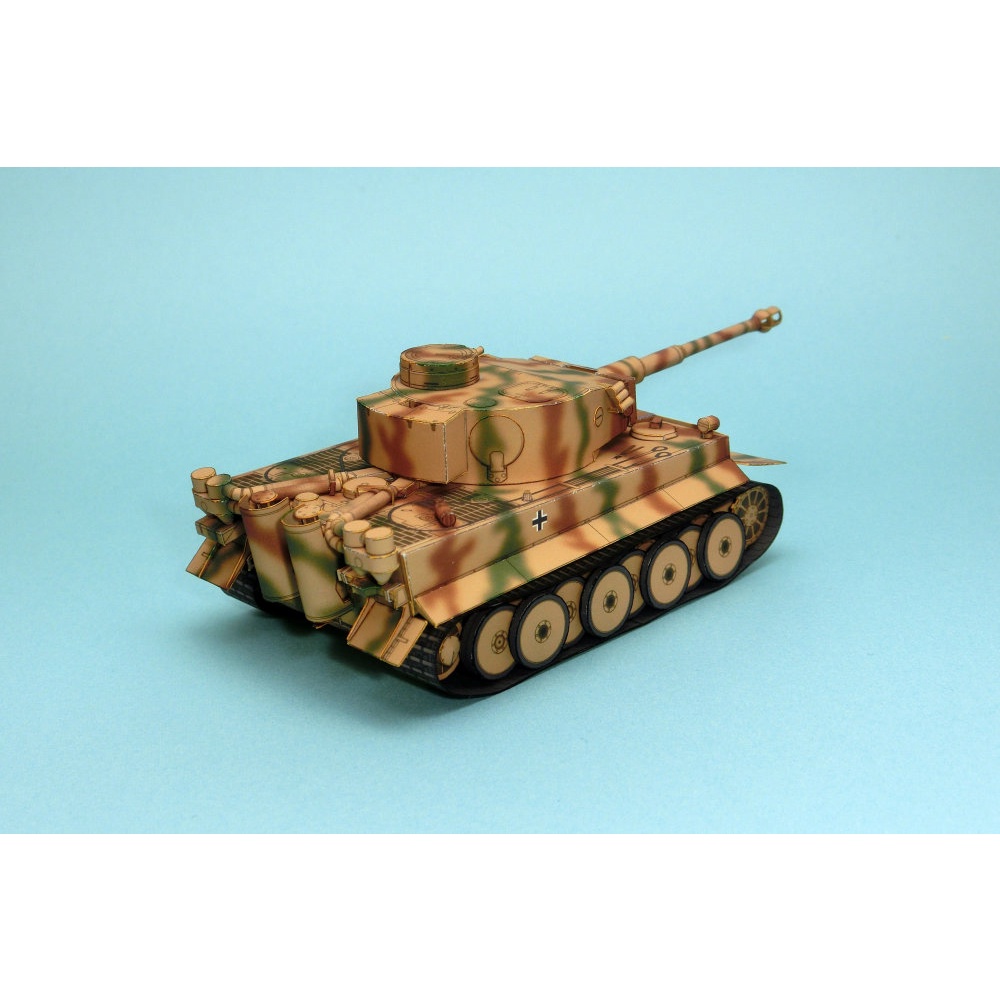 Mô hình giấy 3D  xe tank tiger I tỉ lệ 1/72