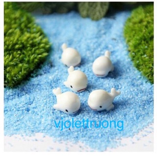 Charm cá voi trang trí slime
