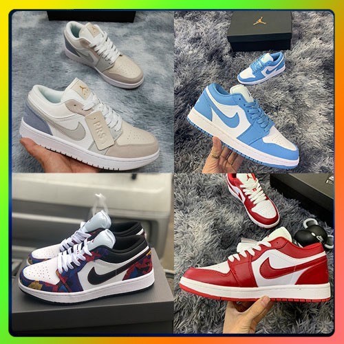 [ full bill - full box ] Giày thể thao sneakers JD Low 1 Paris, JD Xanh Trắng ,JD Đỏ Trắng, JD Thổ Cẩm hàng 11