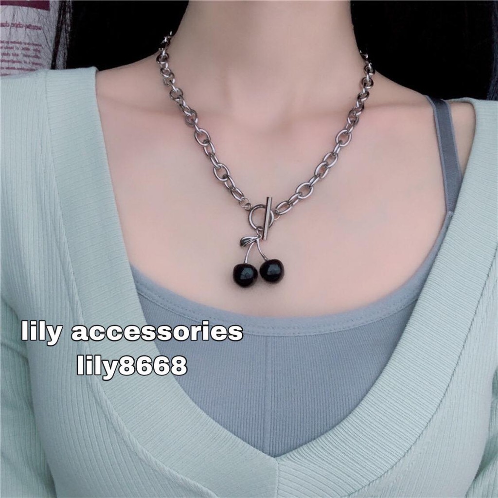 Cherry Chain Necklace  dây chuyền vòng cổ Cherry