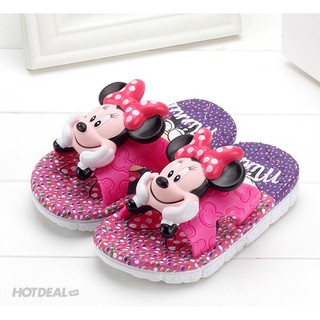 Dép cao su Mickey 3D bé gái