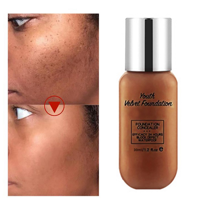 (Hàng Mới Về) 1 Kem Nền Che Khuyết Điểm Dạng Lỏng Dưỡng Ẩm Kiềm Dầu Làm Trắng Da 30ml | BigBuy360 - bigbuy360.vn