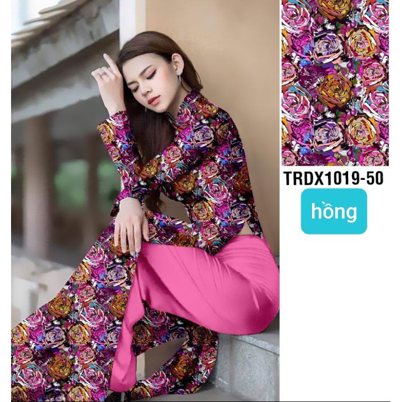 VẢI ÁO DÀI HOA NGŨ SẮC