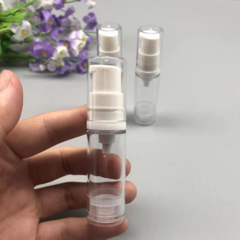 Chai nhựa trong suốt nhấn xịt giọt hút chân không 10ml/ 20ml /30ml/50ml 100ml chiết mỹ phẩm