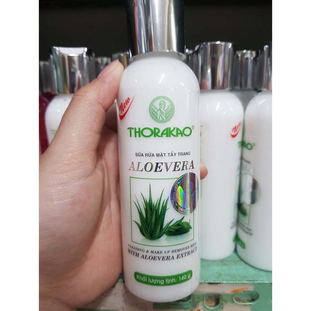 SỮA RỬA MẶT TẨY TRANG THORAKAO ALOEVERA 140G