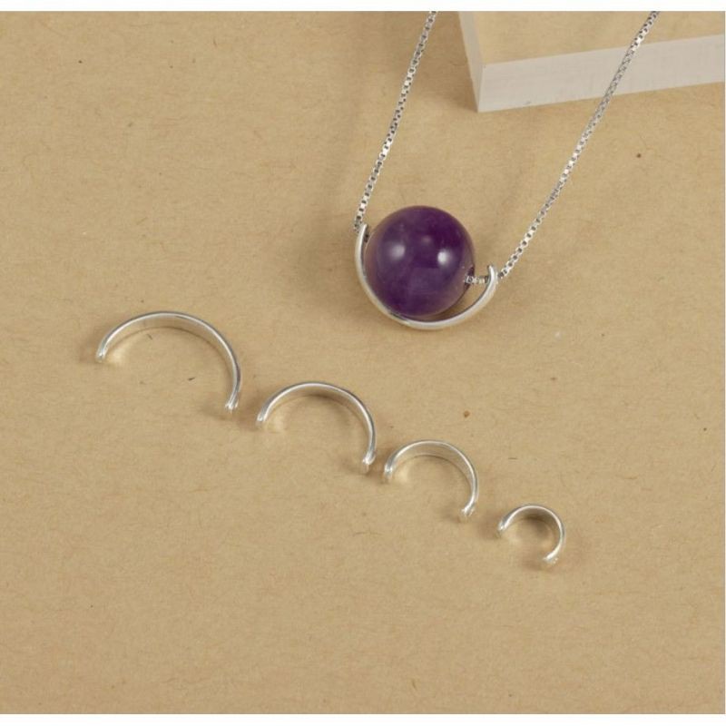 Nửa khung tròn bạc 925