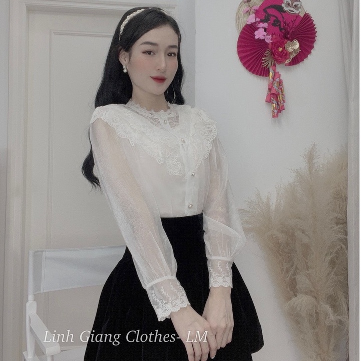 Áo ren bèo ngọc thiết kế sang trọng dễ thương TL241