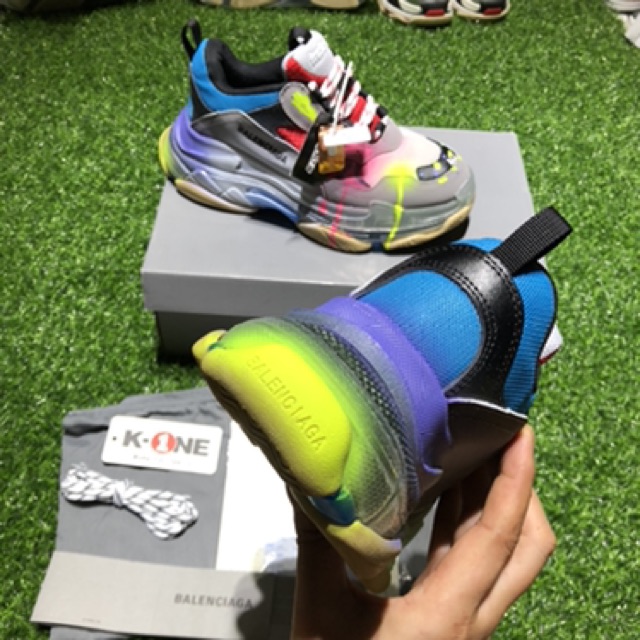 [FreeShip+Sỉ+CTV] Giày thể thao New Vảy Sơn Xanh Đỏ, full box, bill, phụ kiện