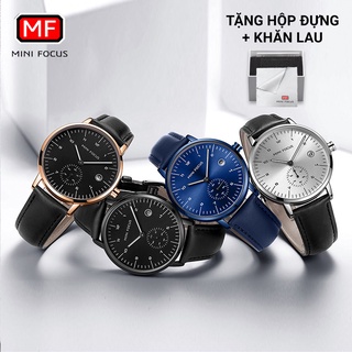 Đồng hồ nam MINI FOCUS sang trọng/ lịch lãm/ đơn giản/ dây da không thấm nước