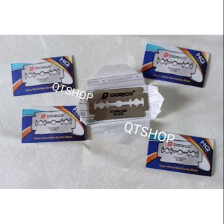 (thanh lý nghỉ bán) Lưỡi dao lam,lưỡi dao cạo râu Dorco Hàn Quốc (10 cái)
