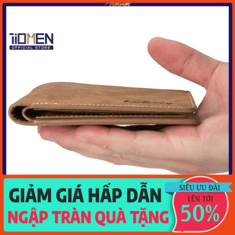 12.12 Ví nam da nhiều ngăn nhỏ gọn cao cấp, bóp nam mini cao cấp da PU xịn dáng đứng và ngang - BLR1152
