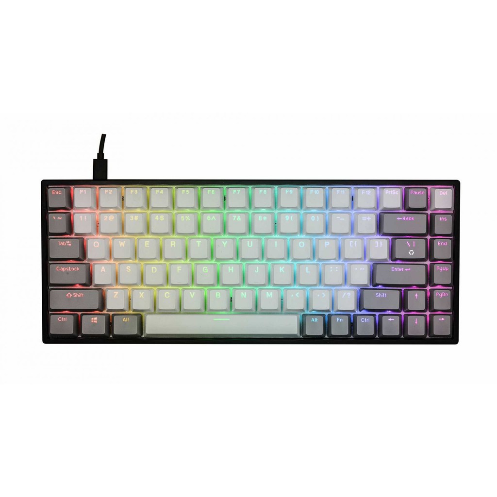 Bàn phím máy tính cơ Gaming E-Dra EK384 LED RGB 84 phím Huano switch có dây phù hợp chơi game giá bình dân