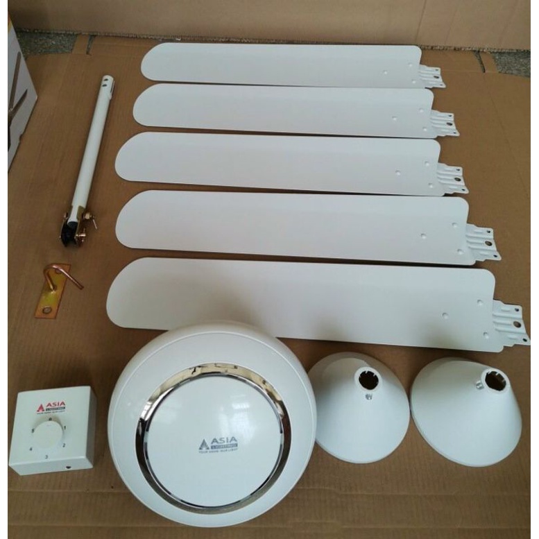 Quạt trần 5 cánh Asia QT06 thương hiệu Asia sử dụng hộp số