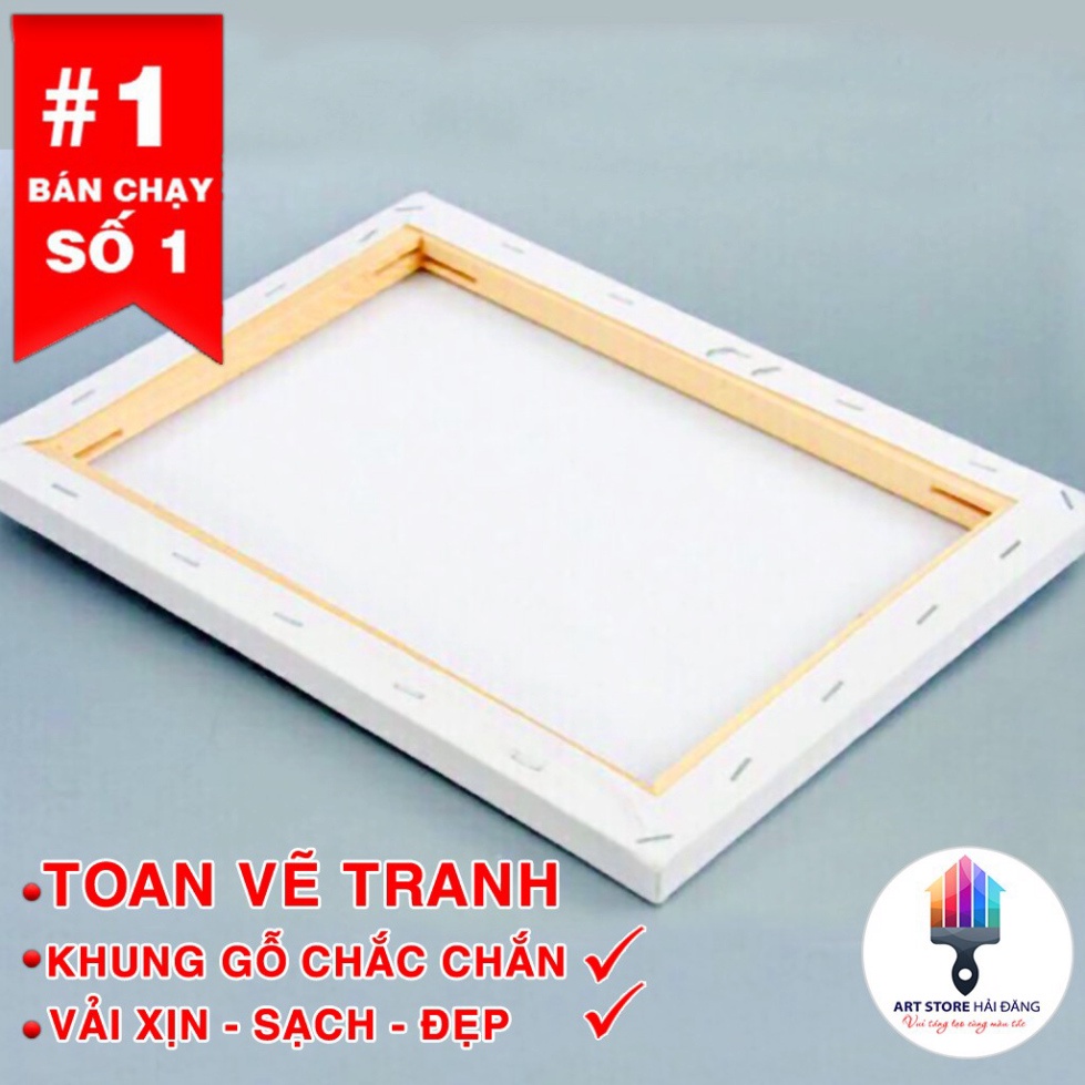 Toan vẽ tranh sơn dầu 30x40 <3 toan vải dầy đẹp<3 khung gỗ chắc chắc<3 được các họa sĩ tin dùng (Khung Bố, Canvas )