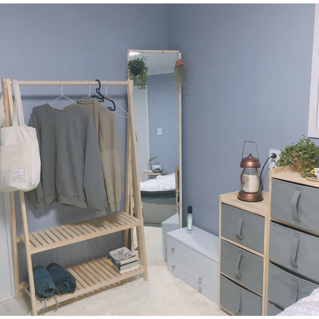 Kệ treo quần áo chữ A, giá treo đồ quần áo 2 tầng/ 1 tầng_HUFU INTERIOR