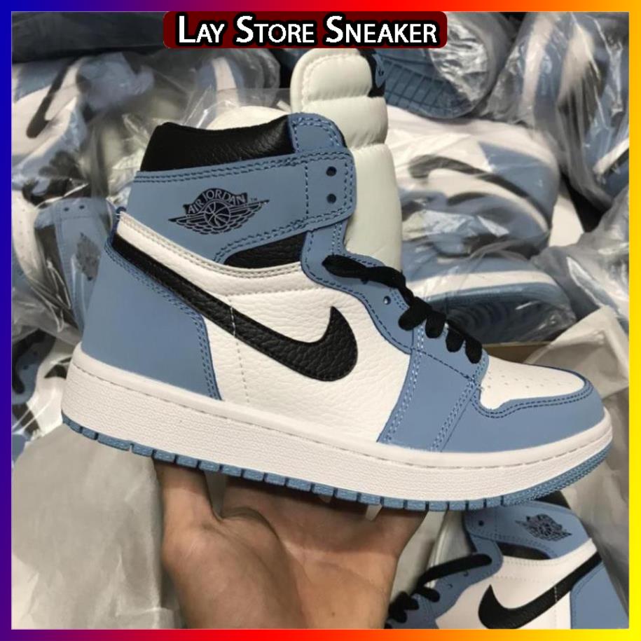 Giày thể thao sneaker Jordan Xám Cao, Giày JD 1 xám cao SMOKE GREY full box bill -LAYST