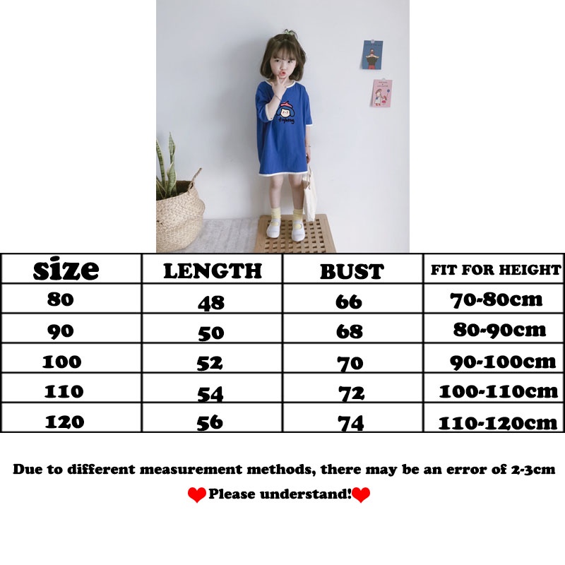 Đầm Thun Ngắn Tay Họa Tiết Hoạt Hình Thời Trang Mùa Hè Hàn Quốc 2023 Dành Cho Bé Gái
