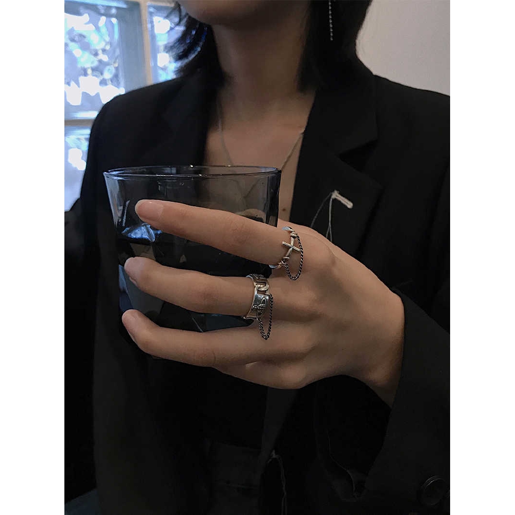 Women's cross ring Chain ins hip hop fashion