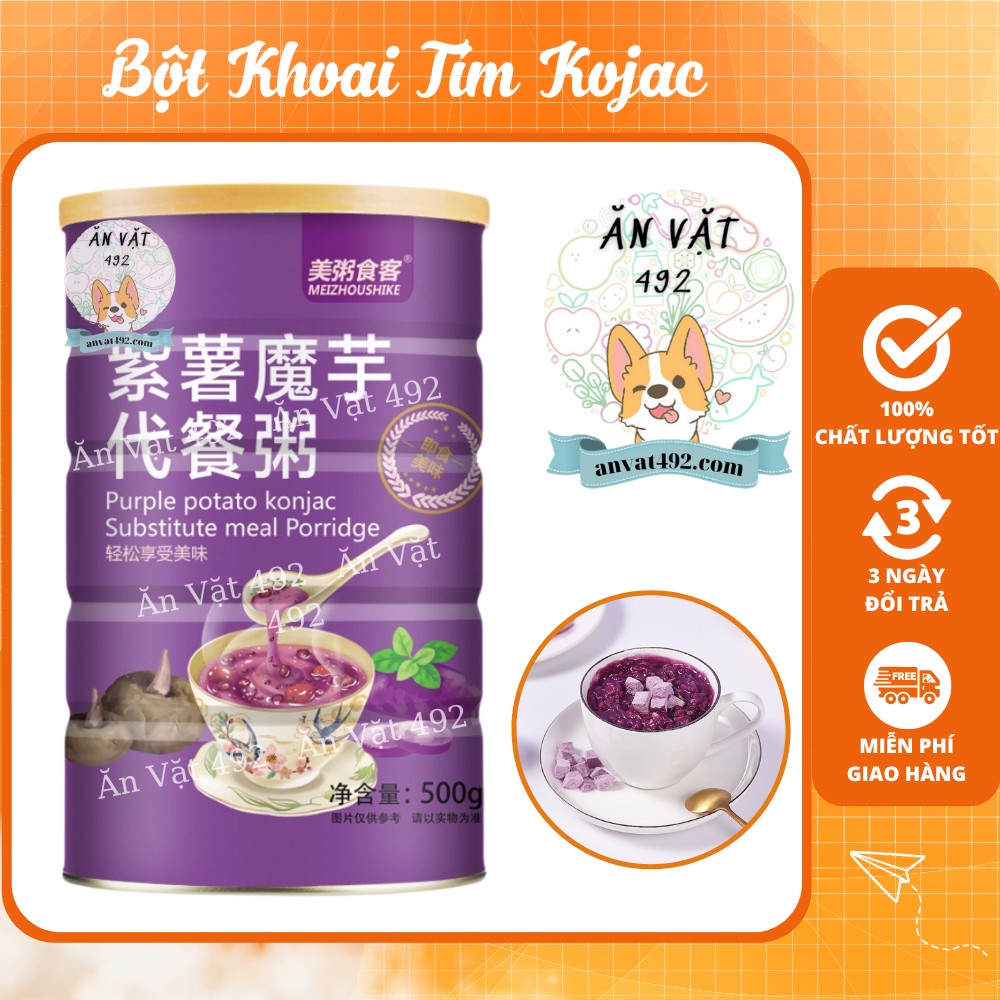 Bột Củ Sen Mix Hạt Dinh Dưỡng, Bột Khoai Tím Kojac Dưỡng Nhan, Ăn Kiêng - Ăn Vặt 492