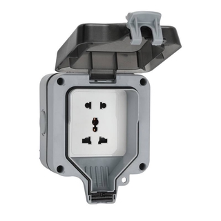 Ổ cắm chống nước ngoài trời ip66 đa chức năng năm lỗ 10a