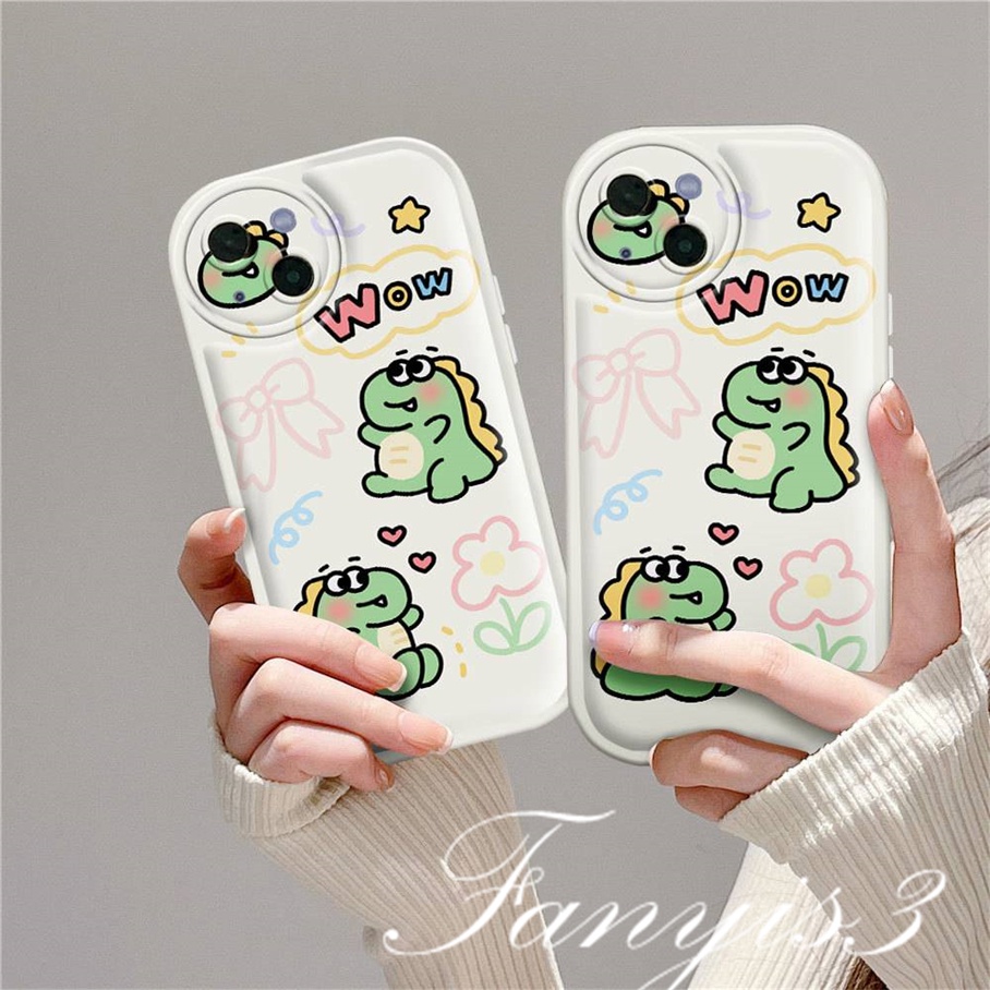Ốp Điện Thoại TPU Mềm Họa Tiết Khủng Long Hoạt Hình Cho iPhone 14 13 12 11 Pro Max X XR Xs Max 8 7 6 6s Plus SE 2020
