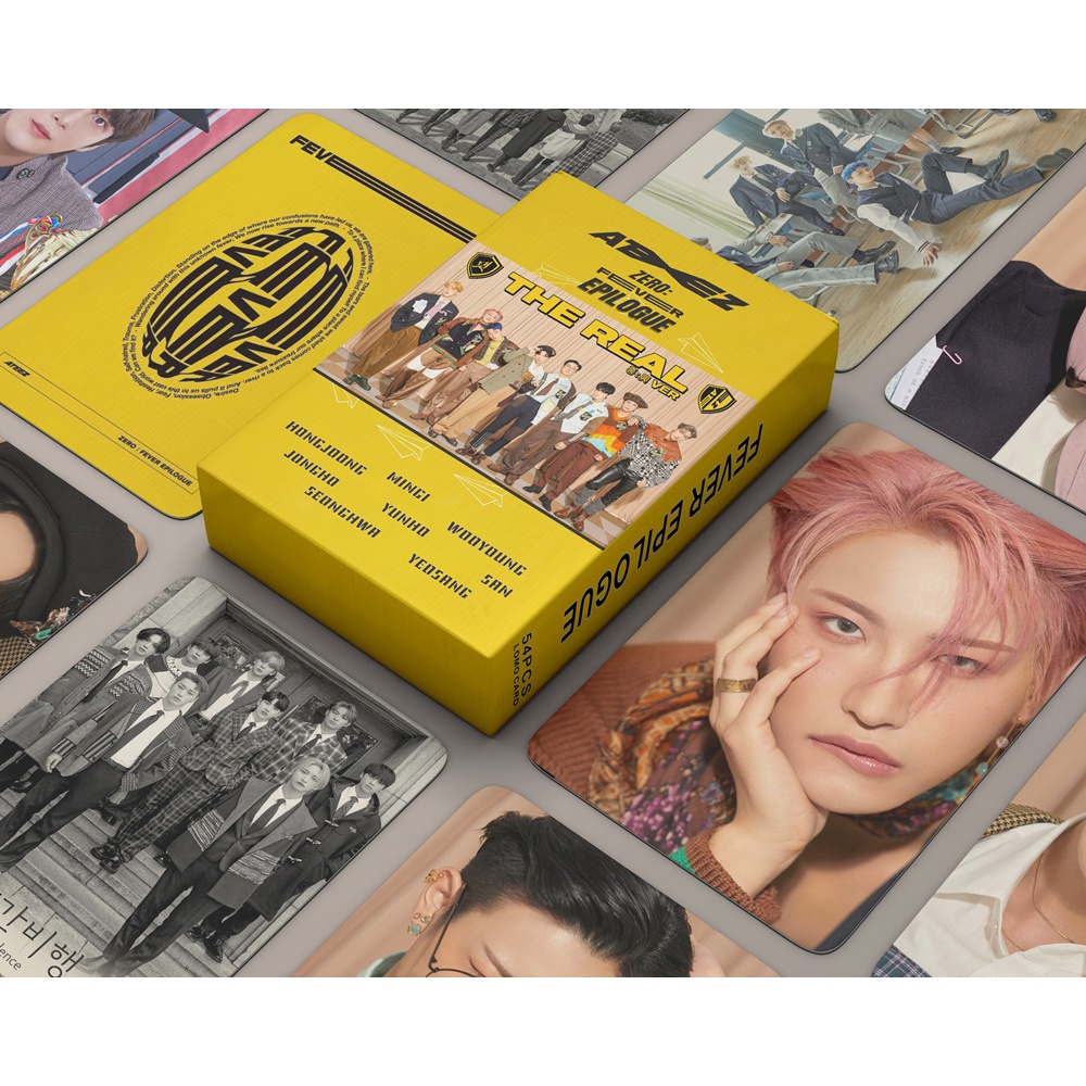 Linxx 54 Thẻ Hình Nhóm Nhạc ATEEZ Kpop