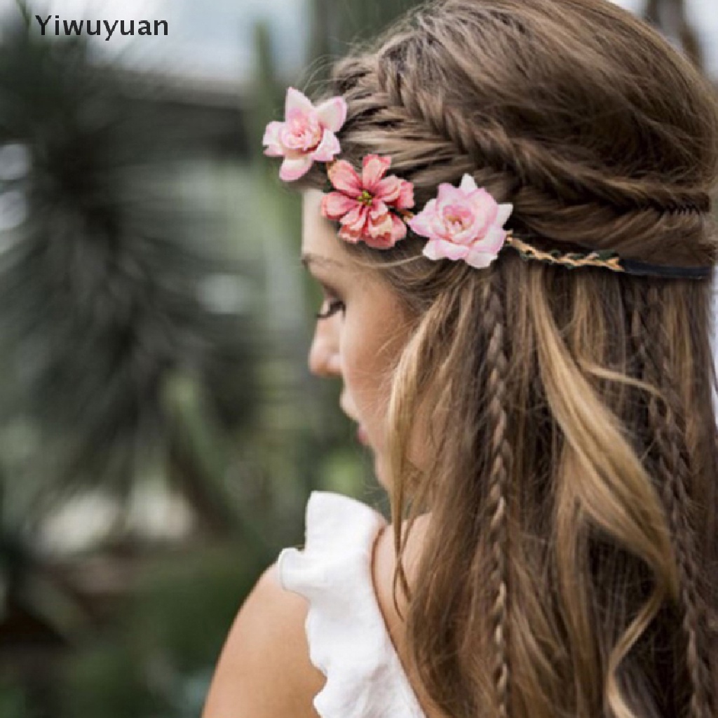 &lt; Yiwuyuan &gt; Vòng Hoa Đội Đầu Phụ Kiện Hoa Vương Miện Đi Biển Đám Cưới Phụ Kiện Mới Cho Bé Gái