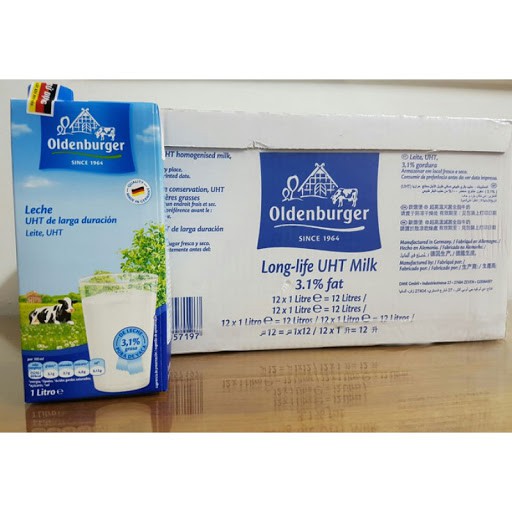 Sữa tươi Full Cream Đức Oldenburger ⚡ LOẠI NGON ⚡ sữa tươi thơm nhưng không hề bị ngấy, giúp bé uống ngon miệng hơn