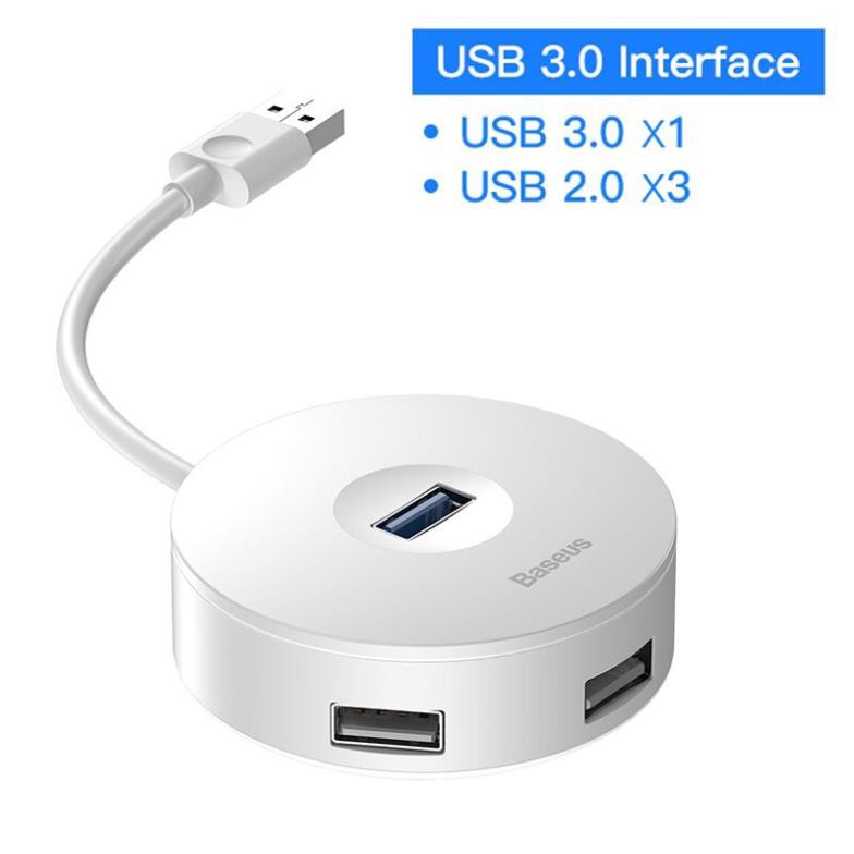 Bộ Chia Nguồn Baseus Dành Cho MacBook Micro USB Với 4 Cổng USB 3.0 Type C
