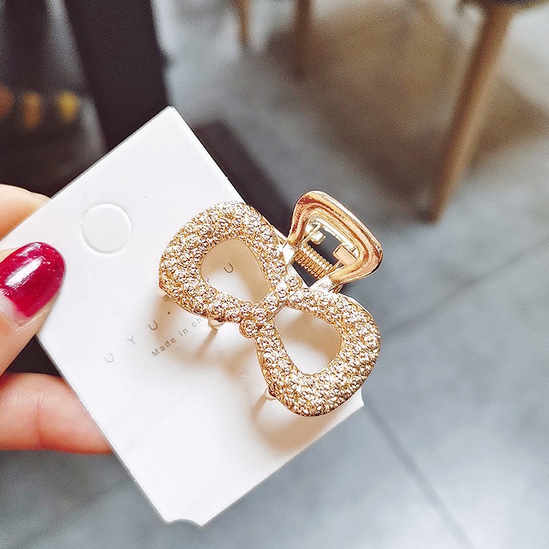 Set 5 Kẹp Tóc Càng Cua Hàn Quốc Xi Vàng Cực Đẹp - Hàng Hot Trend