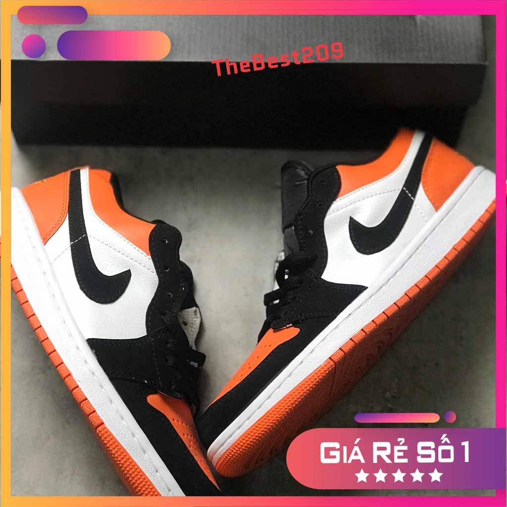 🛑 Jordan cam đen thấp cổ bản xưởng Trung