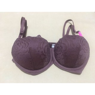 Áo ngực Pink Victoria’s Secret push-up nâng vừa cài sau màu nâu size 34B,36B chính hãng