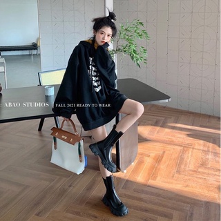 (HÀNG ORDER) Boots cao cổ da phối chun cổ