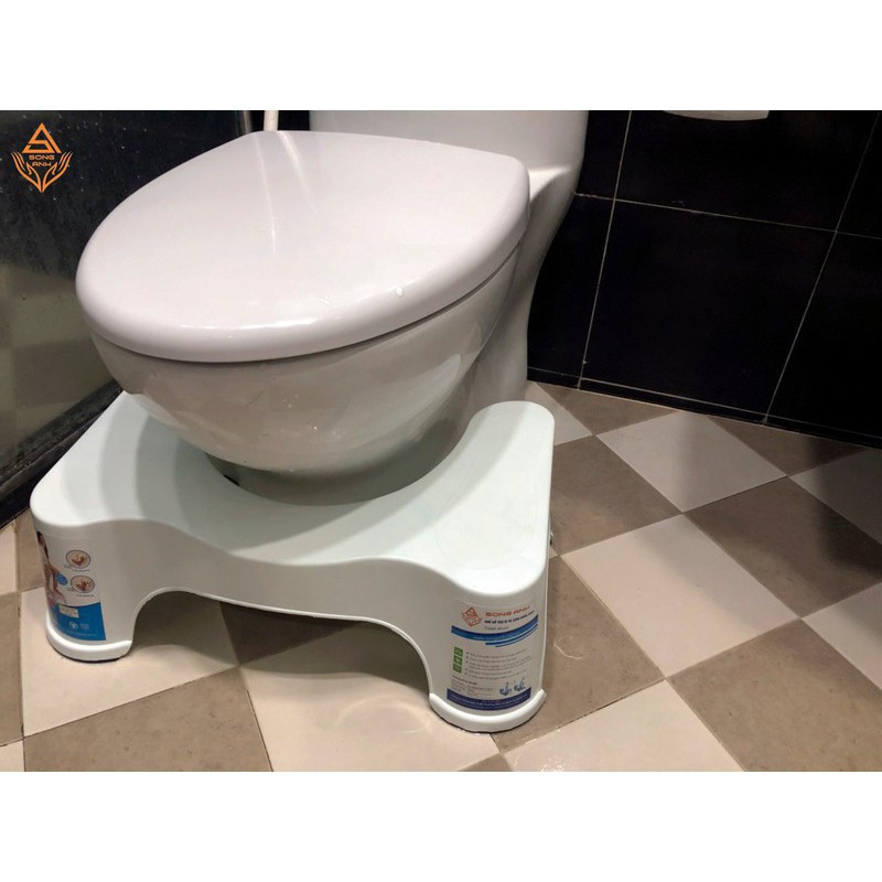 Ghế kê chân toilet chống táo bón. | TẠI HÀ NỘI