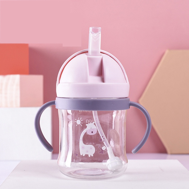 Bình uống nước cho trẻ em có ống hút dung tích 250ml chất lượng cao cho trẻ em