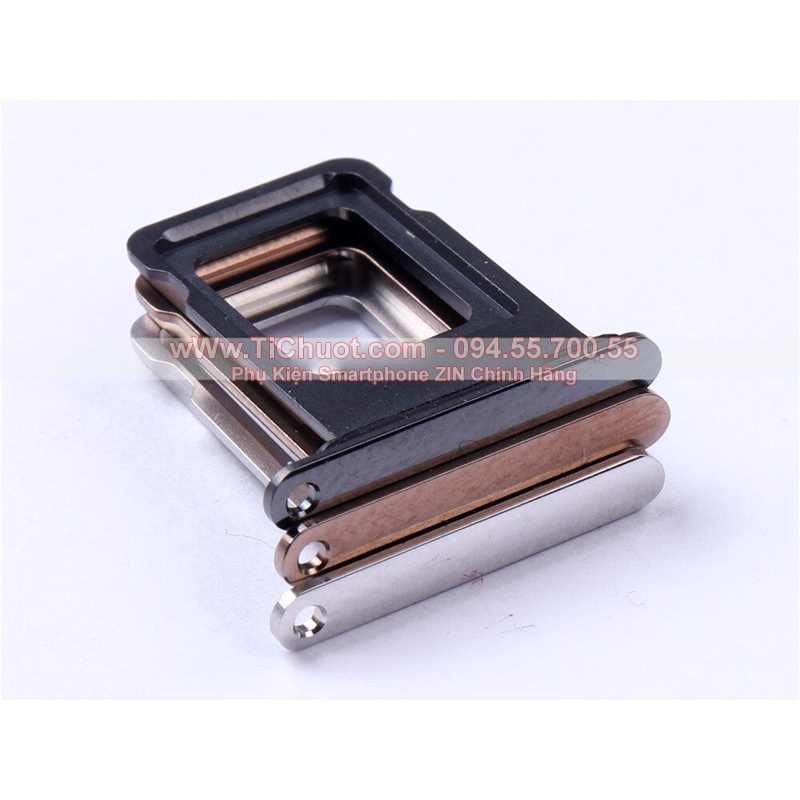 Khay sim iPhone XS Max 1 SIM/ 2 SIM ZIN có Ron Chống Nước &amp; Lẫy Giữ Sim