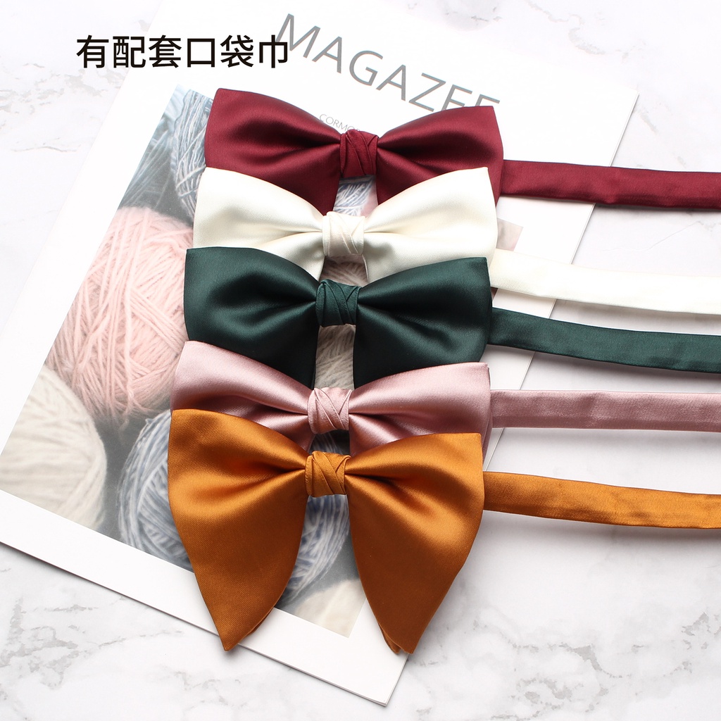 Nơ Cổ Áo Chú Rể Phong Cách Hàn Quốc Cho Nam