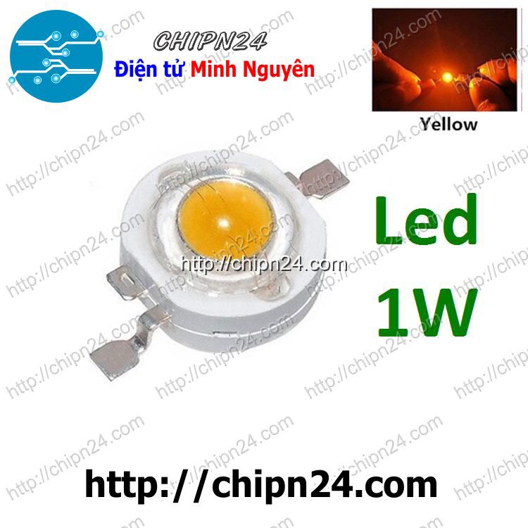 [3 CON] (KG1) Led 1W Màu Vàng Luxeon
