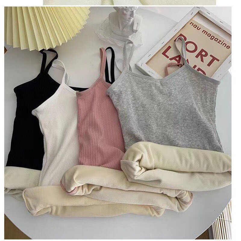 ÁO HAI DÂY LÓT LÔNG MỊN SIÊU ẤM | BigBuy360 - bigbuy360.vn