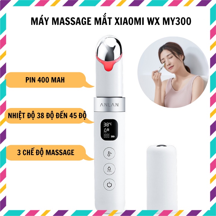 Máy massage mắt Xiaomi WellSkins WXMY300, massage mắt, môi với 3 chế độ massage