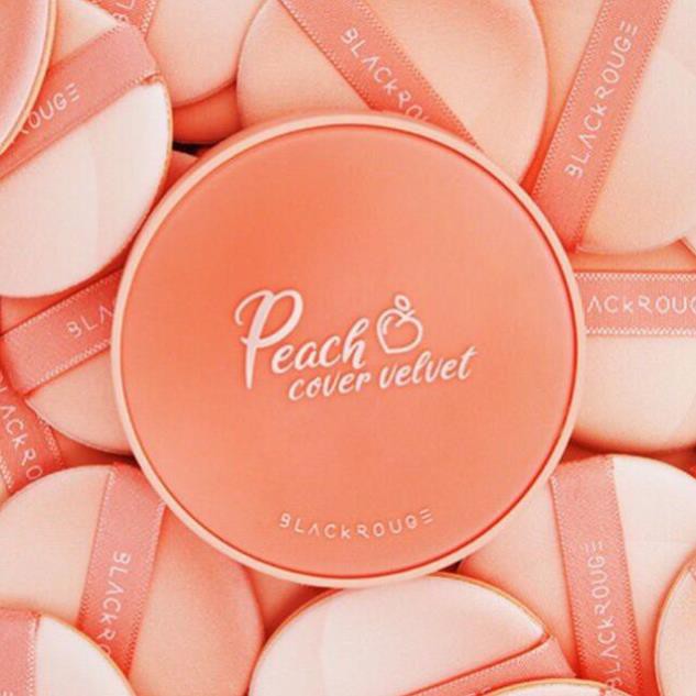 ✅ (HÀNG CHUẨN AUTHENTIC) Phấn nước Black Rouge Peach Cover Velvet Cushion