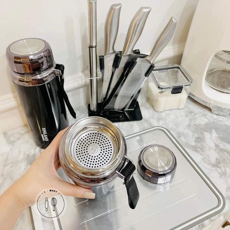 Bình giữ nhiệt nóng lạnh 1000-1200-1500ml L7 inox 304 cao cấp